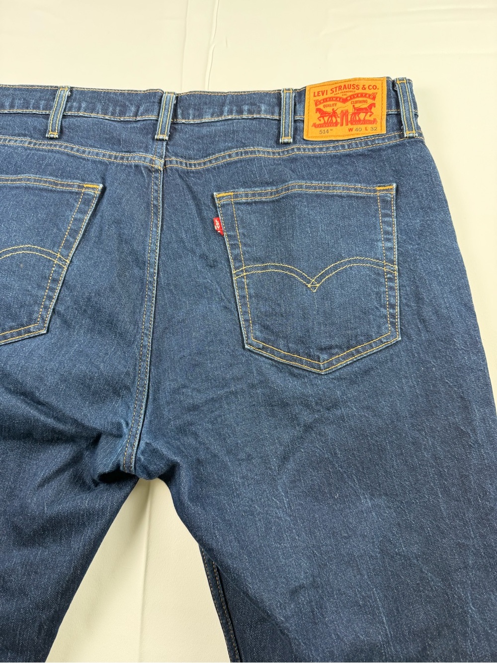 Levi's 514 Men’s Blue Relaxed Straight Fit Jeans No Flaws Like New 40 X 32